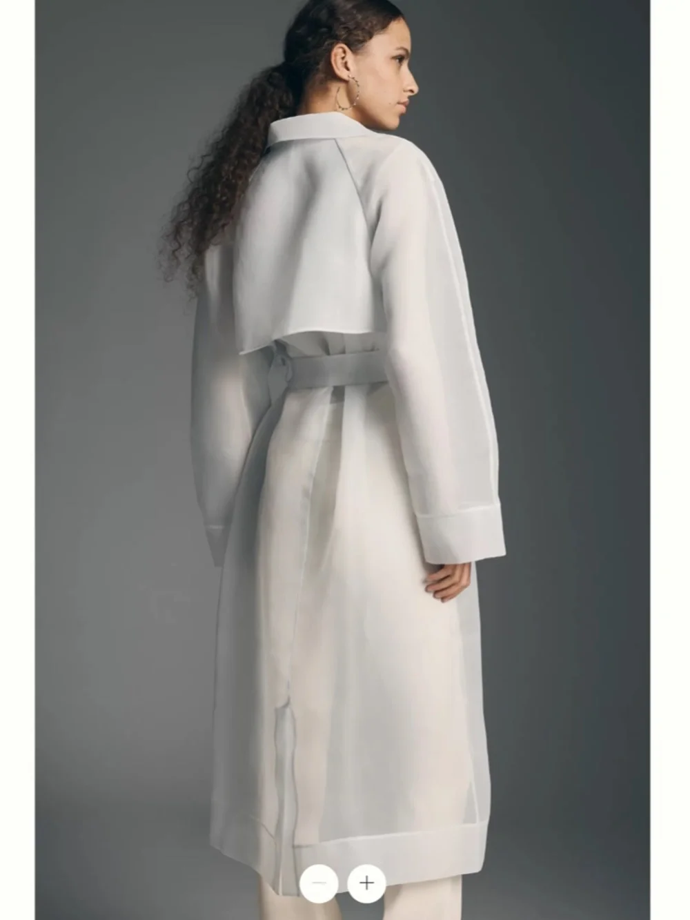 Anthropologie Mare Mare Sheer Poncho Trench Coats